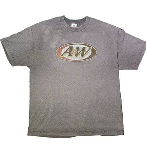 Vintage A&W Root Beer T-Shirt XL Brown AAA Alstyle Apparel & Activewear Soda